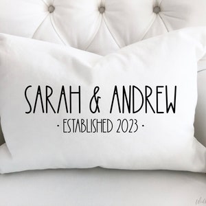 Personalized Wedding Pillow: Rustic Mr & Mrs Keepsake