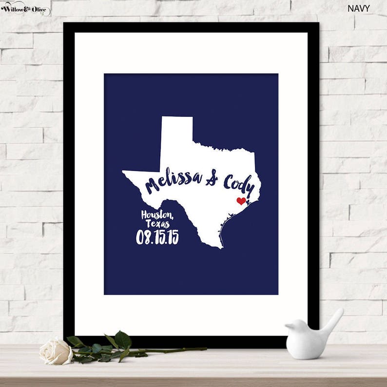 Texas Wedding Wedding Guest Book Alternative Wedding Guestbook Unique Wedding Guest Book Custom Wedding Map State Love Canvas Guestbook