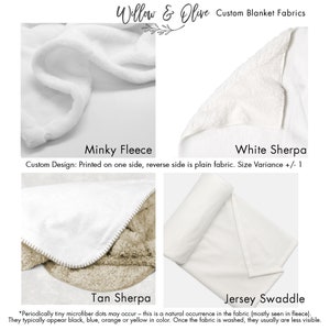 Personalized Custom Blanket, Baby Boy Blanket, Name Blanket, Girl Blanket Gift, Baby Blanket, Kids Blanket, Personalized Gift, Custom Gift image 7