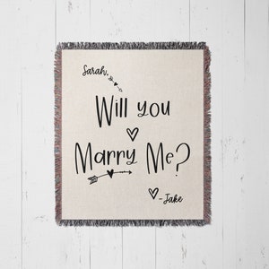 Will You MARRY ME Engagement Backdrop Sign, Wedding Proposal Ideas Sign, Wedding Proposal Idea,  Marriage Proposal Sign Decorations Woven, Gift for Girlfriend, Gift for Her, Gift for Fiance.