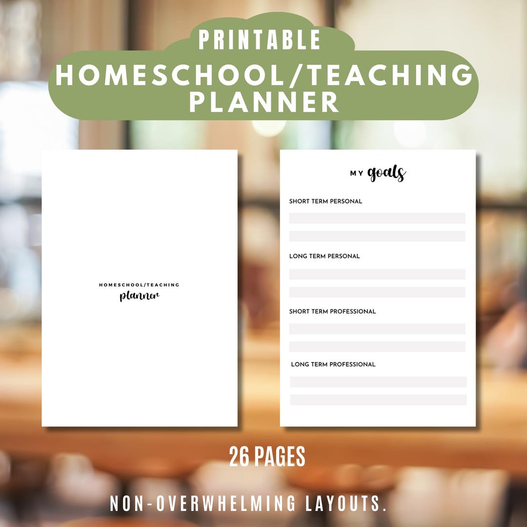 Teacher Planner 2026 Printable | Academic Planner Digital | Lesson Plan ...