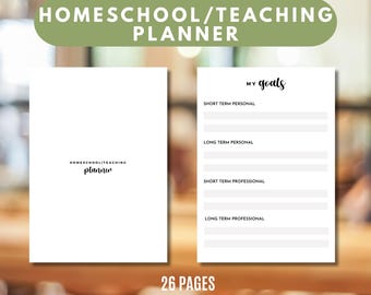 Teacher Planner 2026 Printable | Academic Planner Digital | Lesson Plan Template | Classroom Organization |