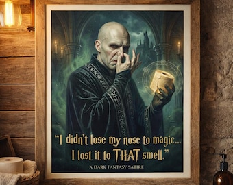 Arte mural con reglas de baño de mago oscuro - Decoración gótica divertida para baño - Impresión sarcástica para baño - Descarga digital instantánea