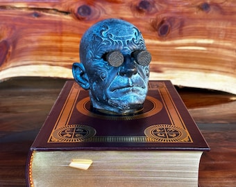 Mistborn Steel Inquisitor Hand bronze painted desk decor | cosmere inspired fan art Mistborn art For desk Fantasy Decor For Bookshelf gift