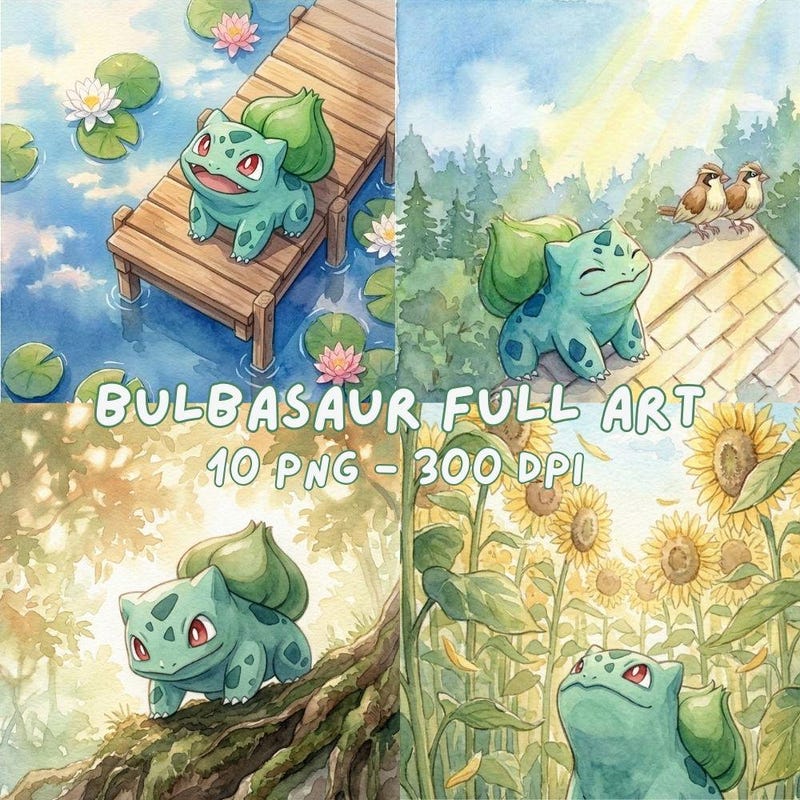 Bulbasaur Hello Bulbasaur Full Art Card - Etsy