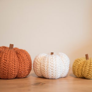 3 pack crochet pumpkin / pumpkin / pumpkin decor