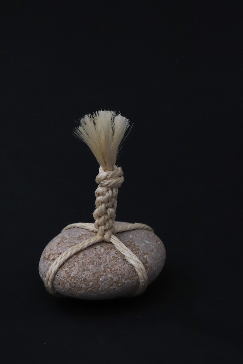 Zen Ropeworks Sekimori Ishi – Himekawa Yakuseki Guardian Stone With Sisal Rope ...