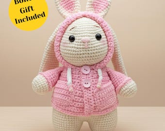 Crochet Bunny Amigurumi Pattern PDF | Amigurumi plushies | plush toy gift | Diy Stuffed Animals | Bonus