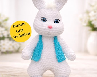 Crochet Bunny Pattern PDF | amigurumi plushies | Baby Shower Gift | easter bunny patterns | soft toy