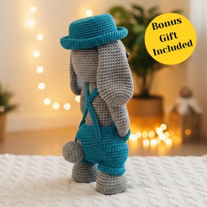 Crochet Bunny Pattern PDF, amigurumi plushie bunny Doll, animal plush toy, rabbit home decor image 7