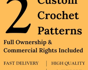 Custom Crochet Pattern PDF | Personalized amigurumi plushies | amigurumi animals toys | stuffed animal | Commercial use