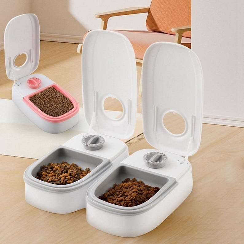 Distributeur Automatique Nourriture Et Eau Pour Chat/chien - Capacité 3.8L - Anti-glissement, Facile à Remplir
