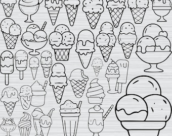 Ice Cream Svg Bundle, Ice Cream Png Bundle, Ice Cream Clipart, Ice Cream Svg Cut Files For Cricut, Sweet Summer Svg, Ice Cream Cone Svg,Png