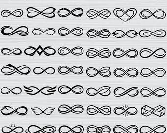 Infinity Symbol SVG, Infinity PNG Bundle, Infinity Clipart, Infinity Silhouette, Infinity Heart Svg, Infinity SVG Cut Files for Cricut Png
