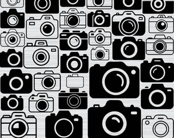 Camera Svg Bundle, Camera Png Bundle, Camera Clipart, Photography Svg, Camera Silhouette, Camera Svg Cut Files For Cricut, Videocamera Svg