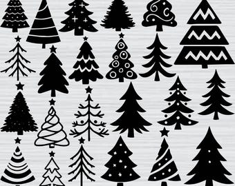 Christmas Svg Bundle, Christmas Tree Svg Bundle, Christmas Tree Clipart, Christmas Tree Svg Cut Files For Cricut, Christmas Tree Silhouette