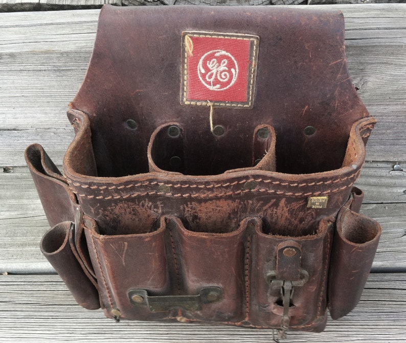 BLACK FRIDAY SALE Vintage General Electric Leather Tool Holder Etsy