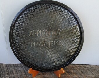 Vintage Appian Way Pizza Pie Mix Round Pizza Pan Tray
