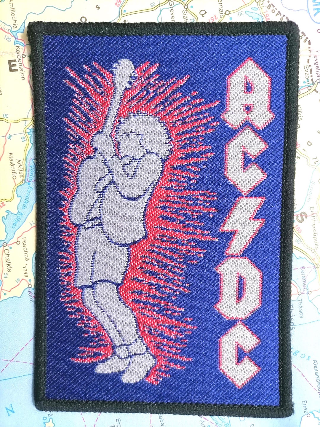 AC/DC Angus Young - Rare Vintage Original Embroidered Patch From the ...