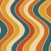 Retro 70s Wavy Pattern Poster, Vintage Abstract Wall Art - Etsy