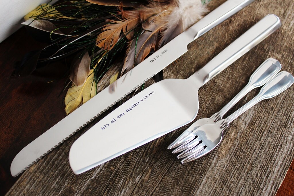 Personalized Wedding Cake Server Set Wedding Cake Server Etsy
