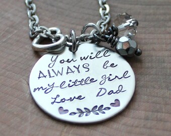 Gift for Daughter Necklace From Dad or Mom You'll Always | Etsy