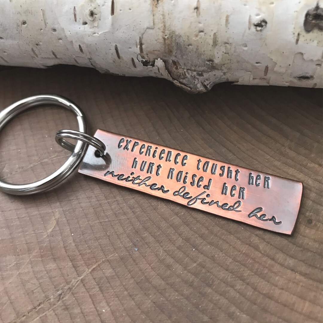 Woman's Quote Keychain Experience Taught Her Hurt Raised Etsy