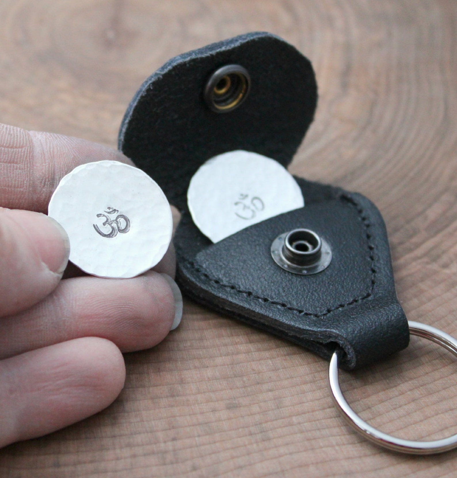 Personalized Silver Golf Ball Markers With Leather Case Etsy