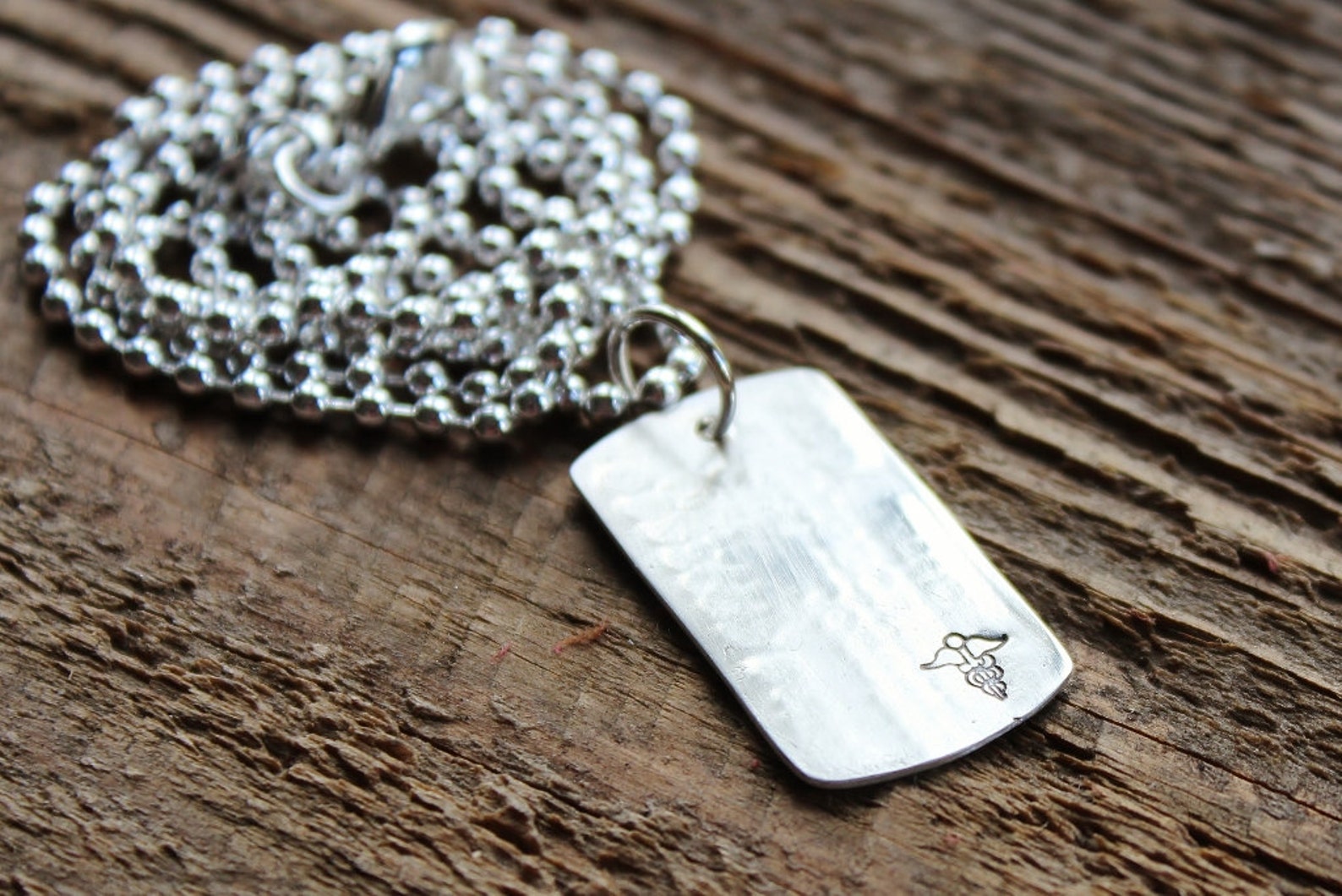 Personalized Medical Alert Necklace Fine Silver For Men and Etsy