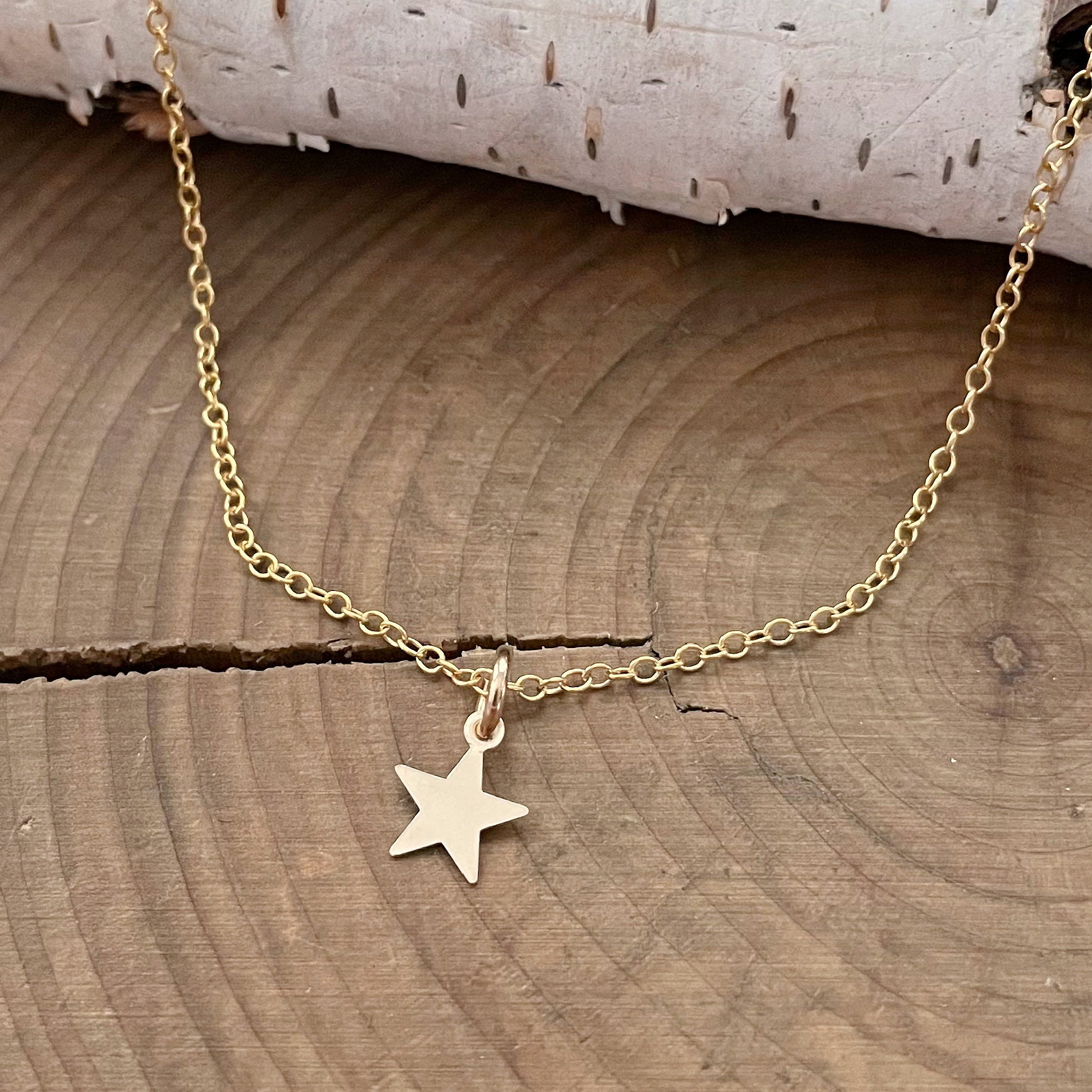 Petite Gold Star Necklace, Gold Star Motivation Necklace - Etsy