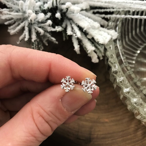 Etsy snowflake earrings new arrivals