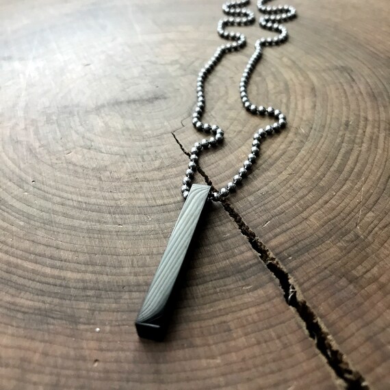 Bar Necklace Masculine Modern Bar 