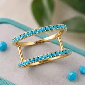 Oura Ring Gen 5 Enhancer Band Gen 5 Oura Ring Jacket, Turquoise Ring Guard, Curved Stacking Ring, Boho Smart Ring Jewelry Gift for Her