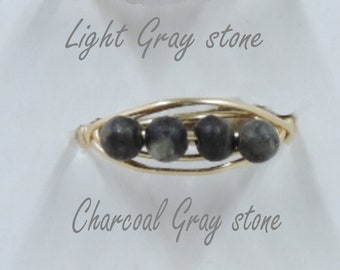 Bead rings, stackable