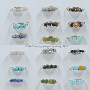 Bead rings, stackable
