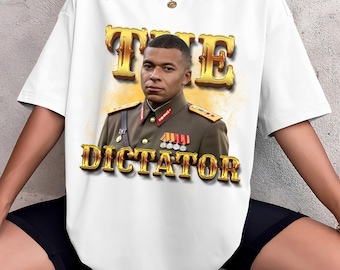 キリアン・エムバペ「独裁者」ブートレグTシャツ｜レトロ90年代サッカーグラフィックTシャツ