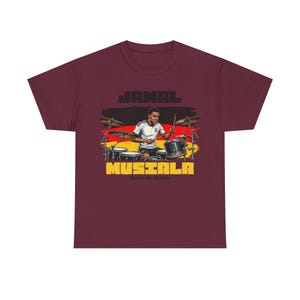 ジャマル・ムシアラ グラフィックTシャツ ドイツ、フットボールドラマーTシャツ、ドイツエンジニアリングシャツ、サッカーファンギフト ユニセックス オーバーサイズ ストリートウェア 画像 12
