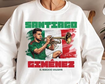 Santiago Gimenez Sweatshirt – Mexico Football Fan Pullover, Copa America Gift