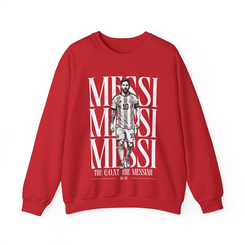 Lionel Messi "The Messiah" Sweatshirt - Argentina Football Fan Crewneck image 19
