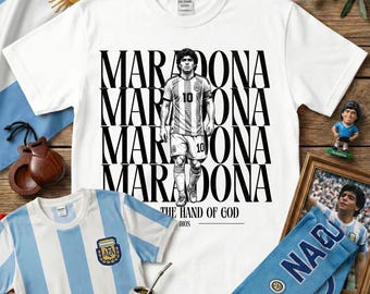 Diego Maradona Graphic T-shirt, Argentina Legend, Hand of God