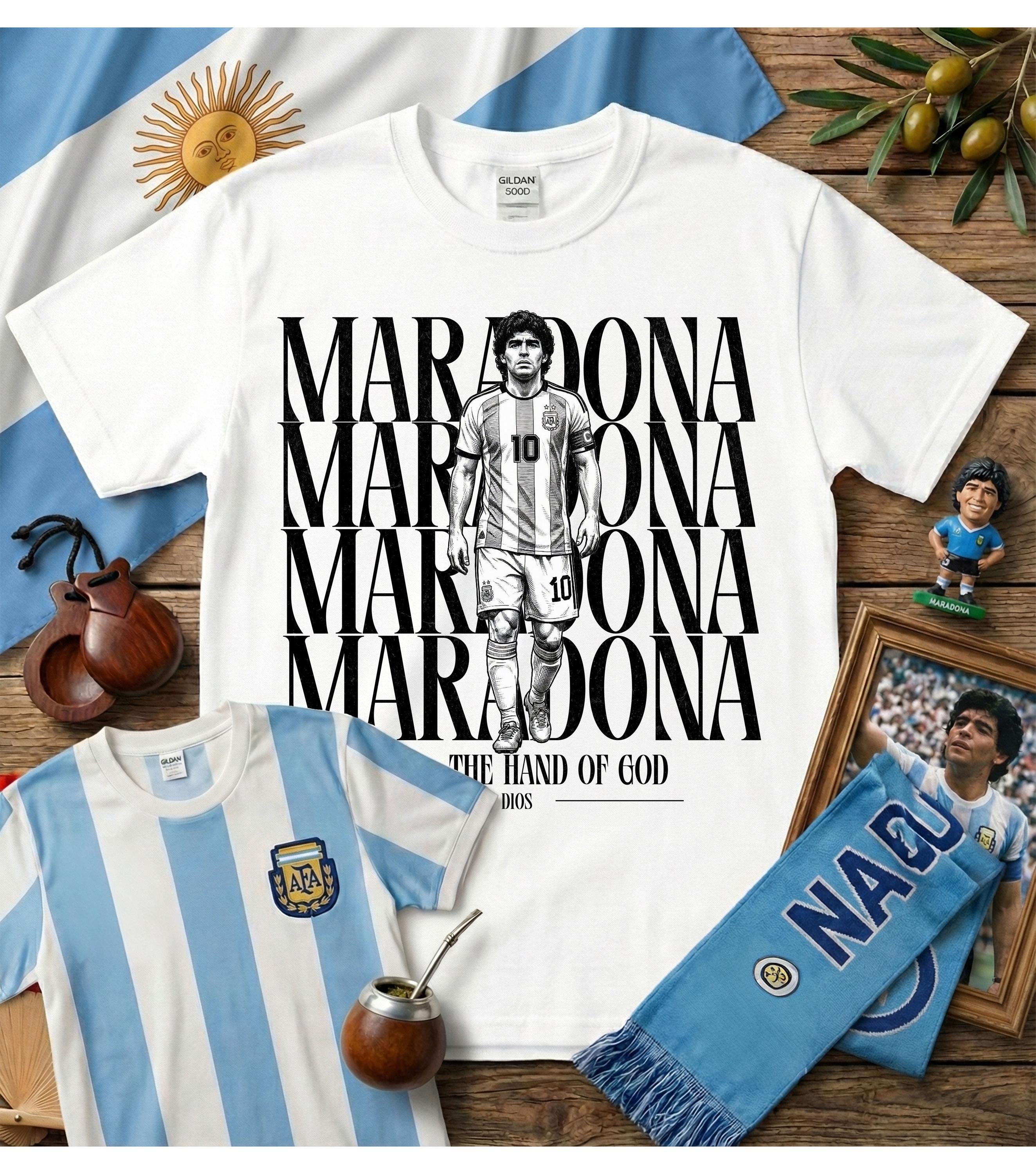 Diego Maradona Graphic T-shirt, Argentina Legend, Hand of God