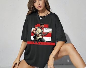 Jude Bellingham Rock Star T-shirt – Vintage England Football Fan T-shirt