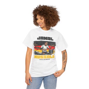 ジャマル・ムシアラ グラフィックTシャツ ドイツ、フットボールドラマーTシャツ、ドイツエンジニアリングシャツ、サッカーファンギフト ユニセックス オーバーサイズ ストリートウェア 画像 7