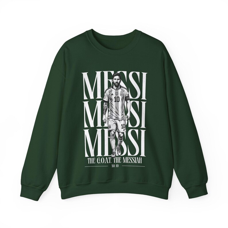 Lionel Messi "The Messiah" Sweatshirt - Argentina Football Fan Crewneck image 15