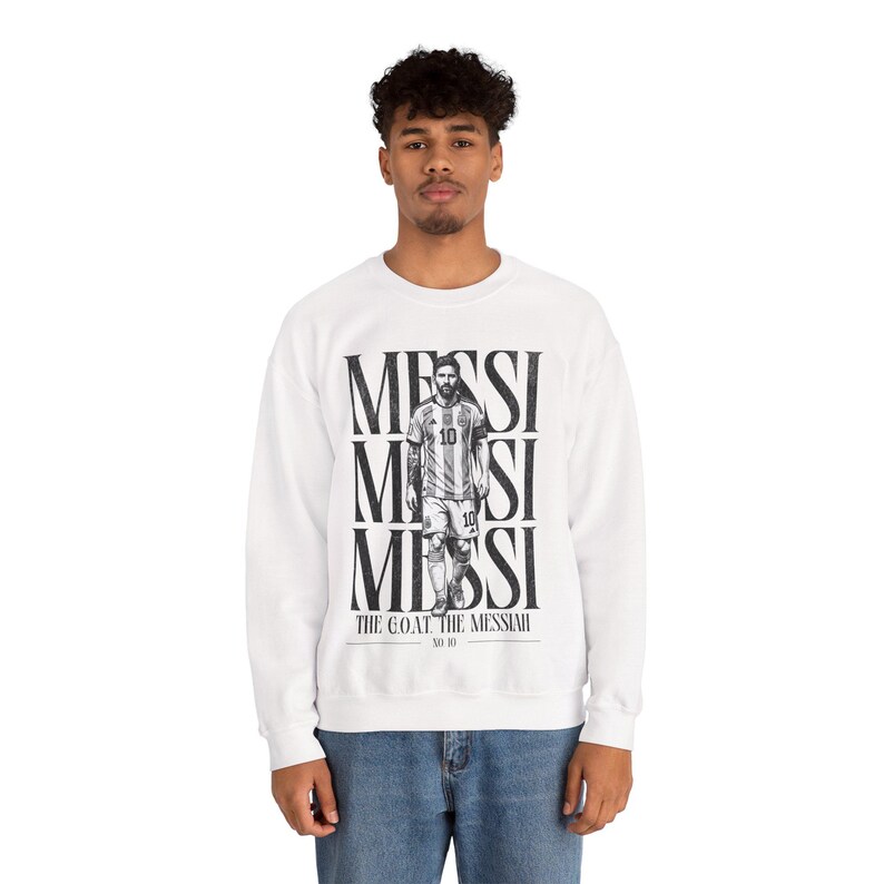 Lionel Messi "The Messiah" Sweatshirt - Argentina Football Fan Crewneck image 11