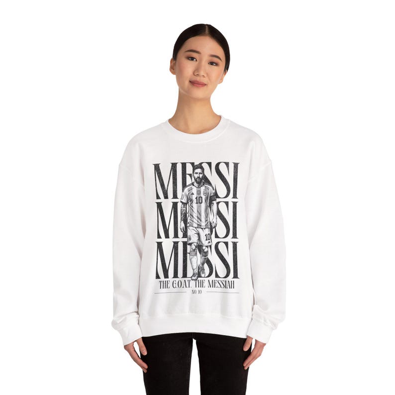 Lionel Messi "The Messiah" Sweatshirt - Argentina Football Fan Crewneck image 9