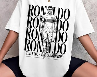 Cristiano Ronaldo "The King" CR7 Portugal Football Graphic Tee