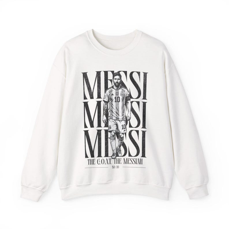 Lionel Messi "The Messiah" Sweatshirt - Argentina Football Fan Crewneck image 5
