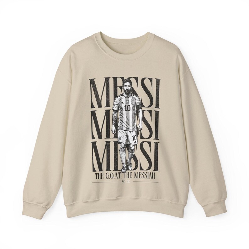 Lionel Messi "The Messiah" Sweatshirt - Argentina Football Fan Crewneck image 12