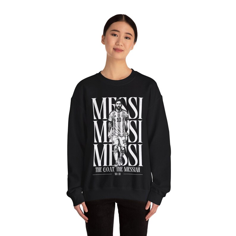 Lionel Messi "The Messiah" Sweatshirt - Argentina Football Fan Crewneck image 8